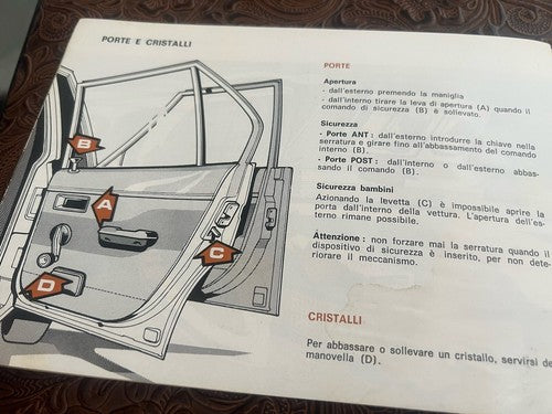 Chrysler Simca Horizon Booklet Car Use Maintenance Italian Original