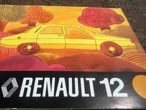 Renault 12 Booklet Car Use and Maintenance Vintage Original 1973