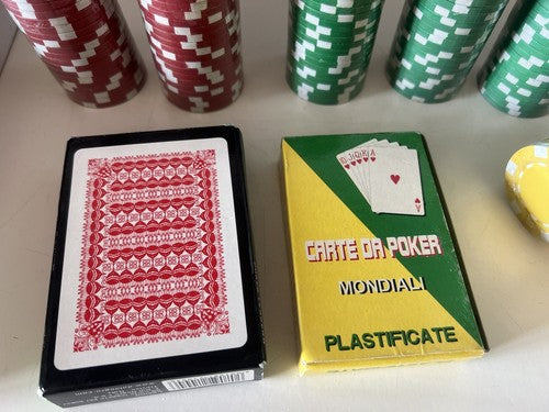 Modiano Jetons 200 Pièces Blister Cartes De Jeu Casino + Livre Sklansky