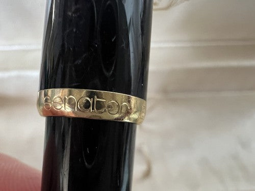🔴 SENATOR penna stilografica PISTONE con iridium Point nera inchiostro Pelikan