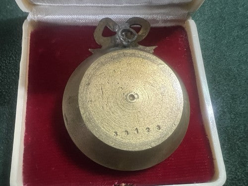 🔴 RENNERY ciondolo miniatura ritratto donna dipinto mano ottone antica