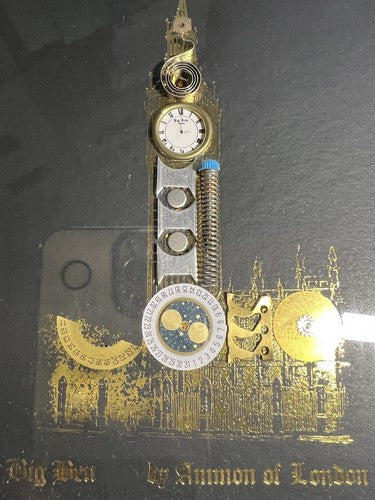 Big Ben Mouvements Montres Authentique Piles Spirale En Image 17x21 CM 