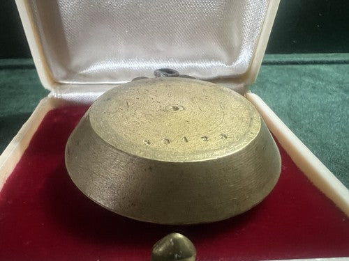 🔴 RENNERY ciondolo miniatura ritratto donna dipinto mano ottone antica