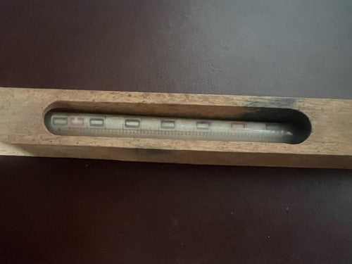 Celsius Thermomètre Ecope Verre Collection Protection Bois Vintage