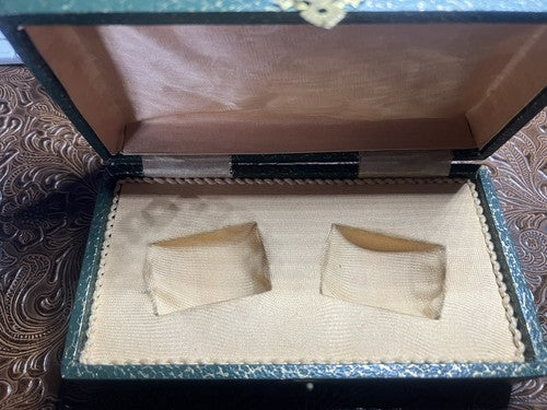 🔴 Scatola OROLOGI TASCA 2 posti astuccio custodia cofanetto vintage