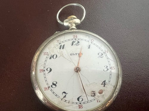 🔴 ULTRA orologio tasca CRONOMETRO ZERBAZZI manuale da revisionare parti vintage