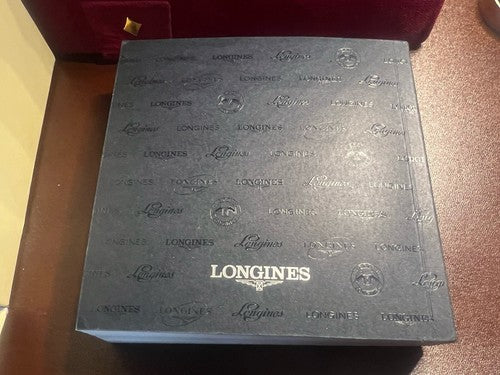 🔴 LONGINES box scatola orologio cofanetto astuccio custodia ISTRUZIONI completo