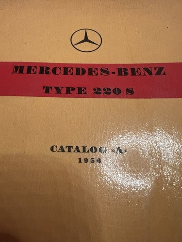 MERCEDES Benz TYPE 220 S Livret Pièces Original Multilingue Vintage 1956