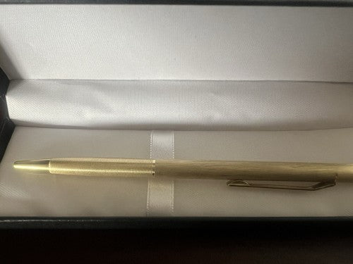 Pelikan Stylo-Plume Sphère Corps Et Bouton Automatique Métal Doré Écrit Rétro 