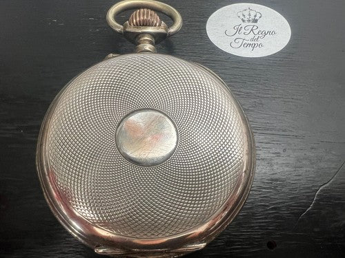 🔴 LEON PERRIN orologio tasca ARGENTO 800 cesellato da revisionare parti