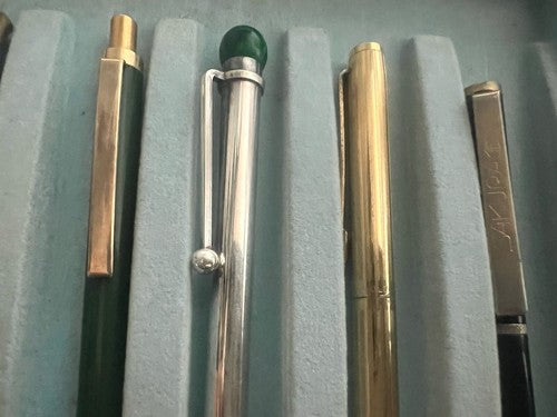 Penne Sphère Laque Métal Lalex Sakura Ed Autres Vintage Lot 6 Pcs