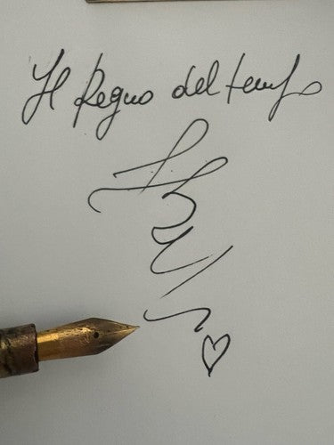 Stylo-Plume Stylo à Plume Laiton Ciselé Mécanisme à Levier Écrit Vintage 1920