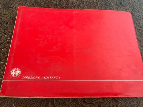 Alfetta 1.6 Booklet Car Use Maintenance Italian Original Vintage