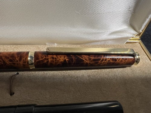 Columbus Stylo-Plume Stylo à Plume En Laque Marbré Cartouche Écrit Boîte