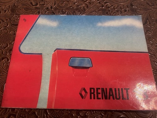 Renault 18 Booklet Car Use and Maintenance Tongue French Original Vintage