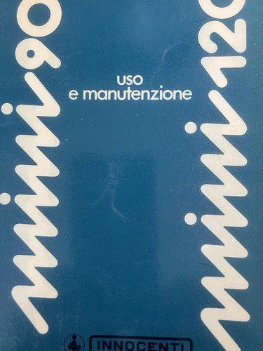 Mini 90-120 Broschüre Fahrzeugnutzung Wartung Italienisches Original Vintage 