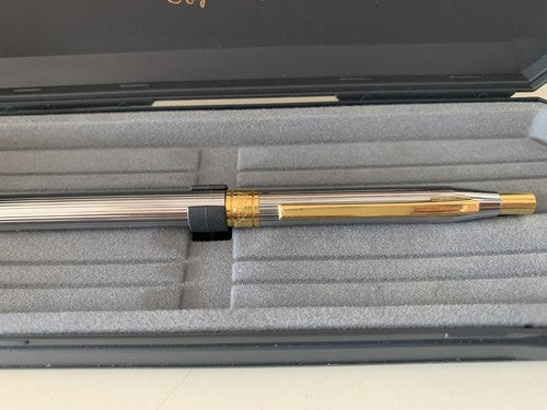 Delta Stylo-Plume Sphère Biro Activa Hitech Design Avec Trousse, Vintage