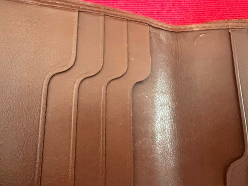 🔴 DUPONT portafoglio uomo pelle marrone porta banconote carte credito tascabile