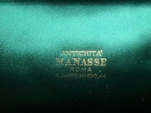 🔴 Scatola box orologio gioiello penna astuccio custodia Manasse vintage