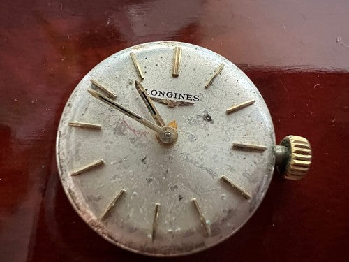 Longines Mouvement Montre Calibre 410 De Examen Mouvement + Couronne