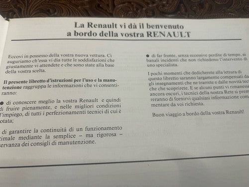 🔴 RENAULT Express Libretto auto uso e manutenzione italiano ORIGINALE vintage