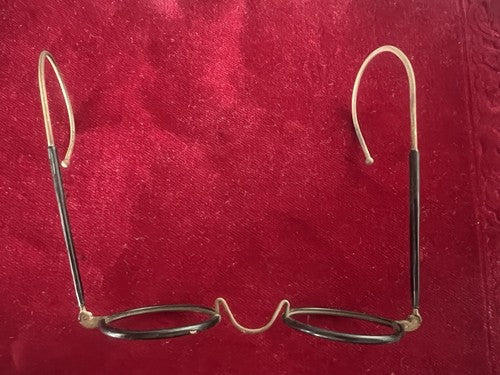 🔴 Montatura OCCHIALI ANTICHI di metallo ultra leggeri Charlie Chaplin 1800 n.1