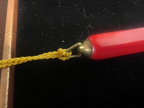 🔴 ROTER Bakelit-Druckbleistift, Bogen, Druckmine, schreibt im Vintage-Stil 