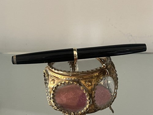 🔴 ITALPEN ORO penna stilografica nera finestra trasparente pistone RICAMBI