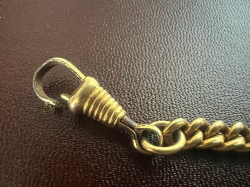 Chain Pocket Watch Golden with Carabiner Length 25 CM Vintage