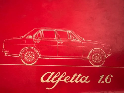 Alfetta 1.6 Livret Voiture Utilisation Entretien Italien Original Vintage
