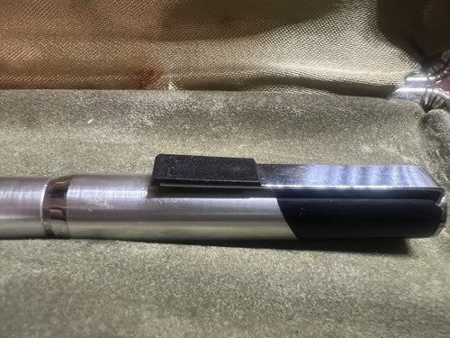 🔴 PENTEL penna sfera roller Excalibur cromata scrive con astuccio