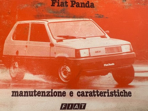 Fiat Panda Livret Voiture Utilisation Entretien Italien Original Vintage