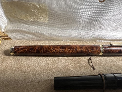 Columbus Stylo-Plume Stylo à Plume En Laque Marbré Cartouche Écrit Boîte