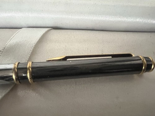 🔴 WATERMAN penna sfera lacca Laureat MKA canna fucile cromata profili dorati