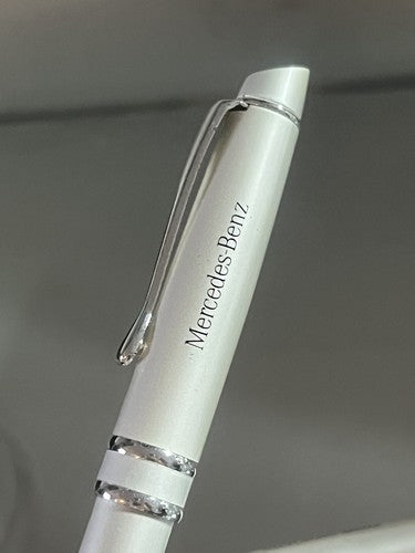 Mercedes Stylo-Plume Sphère + Crayon Mécanique Laque Argent de Collection