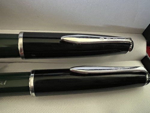 Ero Pens Stylos-Plumes Minor Vert Noir À Piston Écrit Vintage 