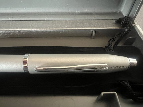 🔴 CROSS penna stilografica lacca grigia Giubileo 2000 a cartuccia con astuccio
