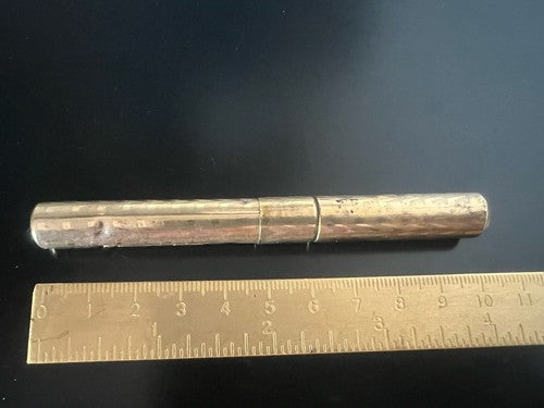 Stylo-Plume Stylo à Plume Laiton Ciselé Mécanisme à Levier Écrit Vintage 1920
