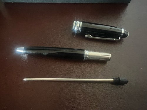 Renato Balestra Kugelschreiber, schwarzer Lackkörper mit Vintage-Etui 