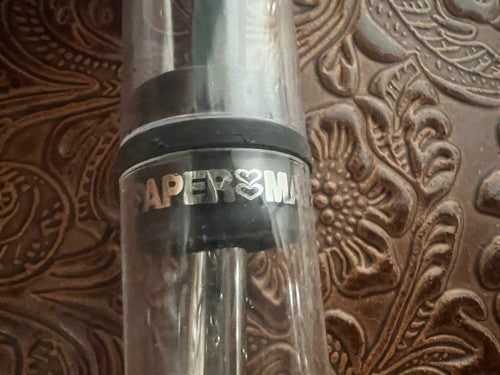 Papermate Druckbleistift, schwarze Kappe, Chrom, Vintage 