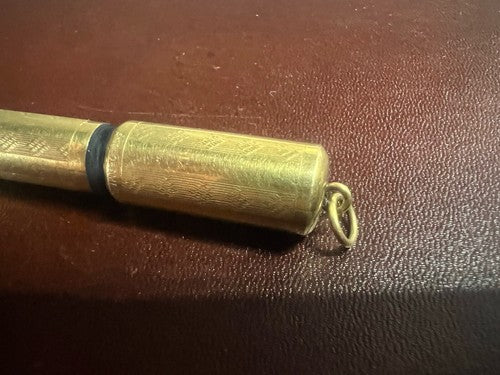 🔴 ANGLO AMER penna stilografica retrattile placcata ORO 18 CARATI vintage