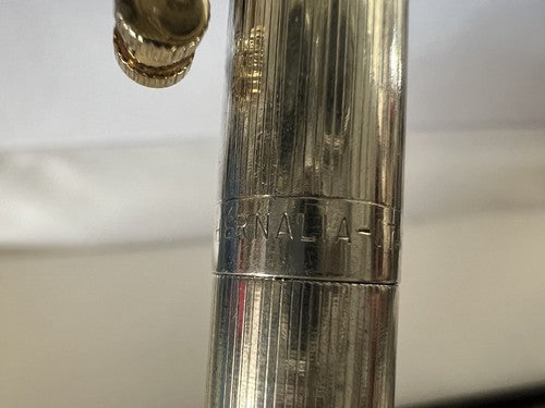 Paraphernalia Pen Sphere Chrome Stripe Gold Marking Vintage
