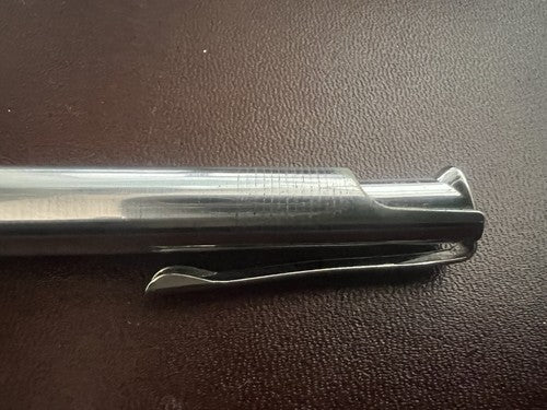 Aurora Stylo-Plume Sphère Automatique Chrome Profils Doré Écrit Vintage 