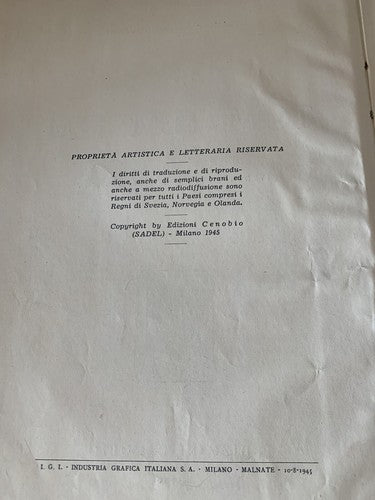 Livre Om, Tem , Tim Raimondi Vanni Cenobio Milanoantico Roman Vintage 1945