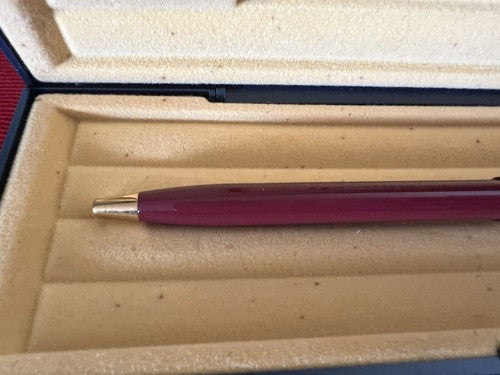 🔴 WATERMAN penna sfera lacca EXECUTIVE rosso bordeaux scrive garanzia