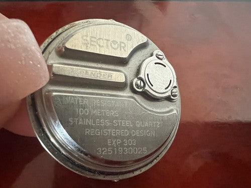 🔴 SECTOR fondello orologio expander EXP 303 in acciaio