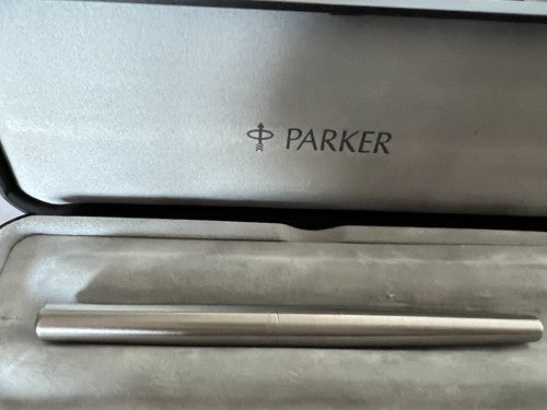 Parker Stylo-Plume Stylo à Plume Mixy 15 Steel Pilotes de Chasse Encre Écrit