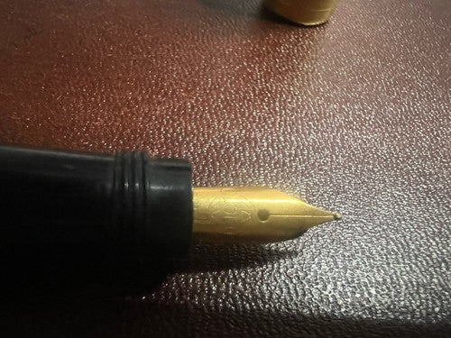 🔴 ANGLO AMER penna stilografica retrattile placcata ORO 18 CARATI vintage