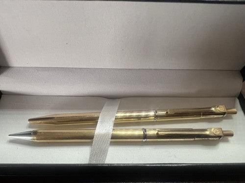 Ballograf Stylo-Plume Sphère Crayon Mécanique Signum Dorées Vintage 11