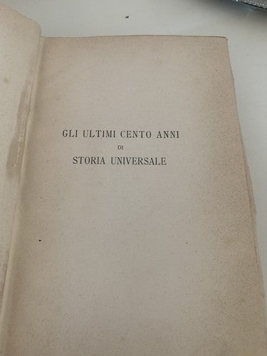 🔴 Book THE LAST 100 YEARS OF UNIVERSAL HISTORY Orsi Turin ERA 1915 